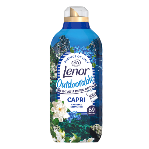 Lenor Outdoorable Capri Fabric Conditioner Gardenia and Hyacinth 69 Washes 966ml Assorted Packs Laundry - Fabric Conditioner Lenor Pack of 1