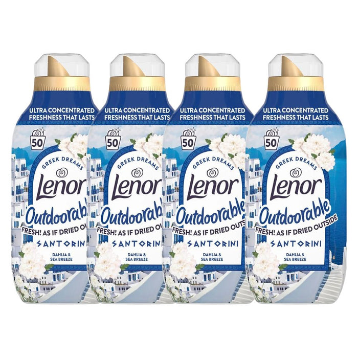 Lenor Outdoorable Santorini Dahlia and Sea Breeze 50w Laundry - Fabric Conditioner Lenor 4