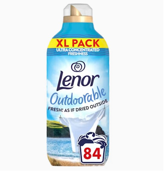 Lenor Outdoorable Fabric Conditioner Sea Breeze Stroll Assorted Laundry - Fabric Conditioner Lenor 84 Wash 1
