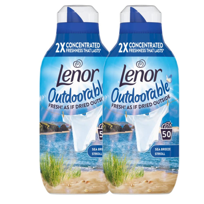 Lenor Outdoorable Fabric Conditioner Sea Breeze Stroll Assorted Laundry - Fabric Conditioner Lenor 50 Wash 2