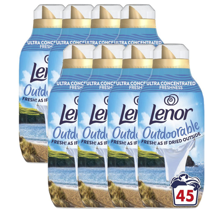 Lenor Outdoorable Fabric Conditioner Sea Breeze Stroll Assorted Laundry - Fabric Conditioner Lenor 45 Wash 8