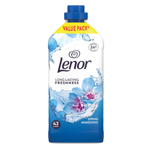 Lenor Fabric Conditioner Spring Awakening 43 Washes Long Lasting Freshness Assorted Packs Laundry - Fabric Conditioner Lenor Pack of 1