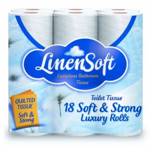 Linen & Soft Strong Toilet Tissue 54 Rolls (3 x 18 Pack) Toilet Roll & Wipes FabFinds