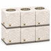 Little Duck UltraSoft Boutique Cube Tissues 56 Sheets 3 Ply, Neutral Abstract design, pack of 6
