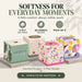 Little Duck UltraSoft Boutique Cube Tissues 56 Sheets 3 Ply Assorted Designs 4 Pack detail view 1