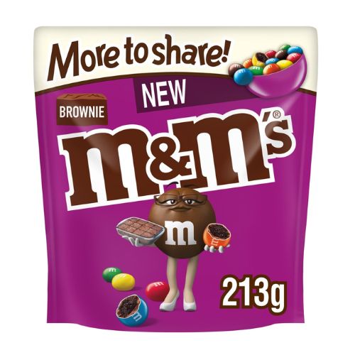 M&M's Brownie Sweet Pouch 213g Sweets, Mints & Chewing Gum m&m's   