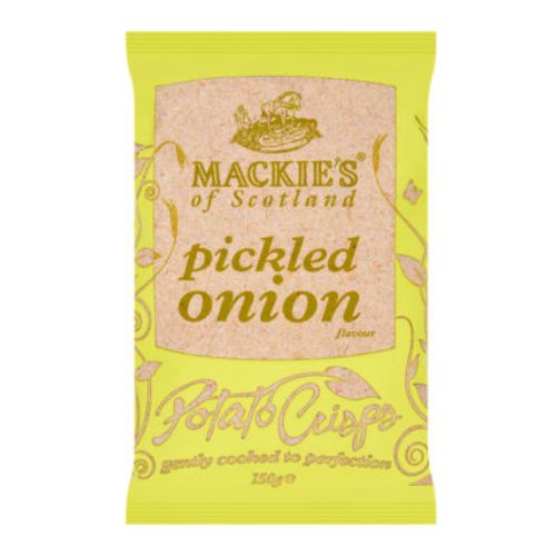 Mackie's of Scotland Pickled Onion Potato Crisps 150g Crisps, Snacks & Popcorn MACKIES   