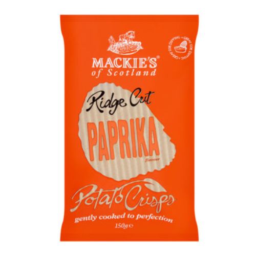 Mackie's Of Scotland Ridge Cut Paprika Potato Crisps 150g Crisps, Snacks & Popcorn MACKIES   