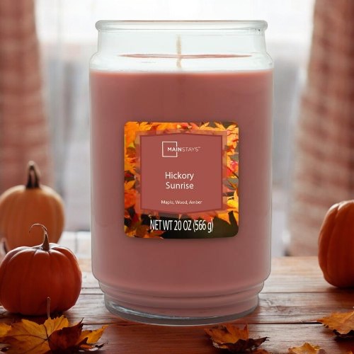 Mainstays Hickory Sunrise Jar Candle 20oz 566g Candles FabFinds   