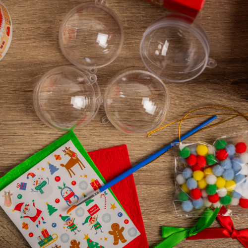 Make Your Own Decoration Kit Christmas DIY Baubles 4 Pack Christmas Decoration FabFinds