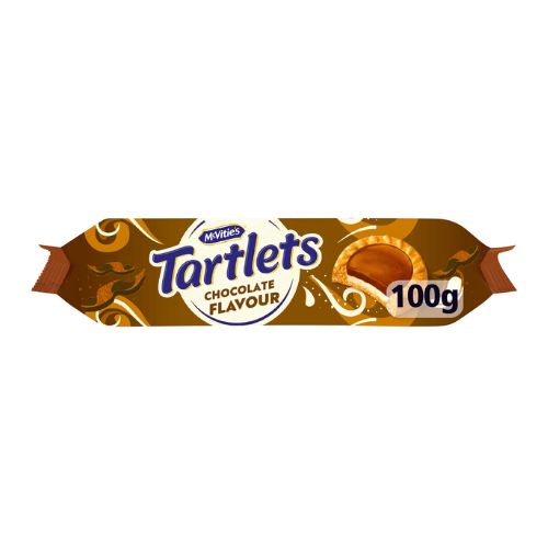McVitie's Tartlets Chocolate Flavour 100g Biscuits & Cereal Bars McVities   