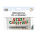 Merry Christmas Foil Balloon Banner Assorted Colours Christmas Decorations FabFinds Green and Red  