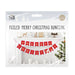 Foiled Merry Christmas Bunting 2m Christmas Decoration FabFinds Red Gold  