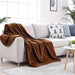 Faux Mink Throw 150cm x 200cm Assorted Colours Throws & Blankets FabFinds