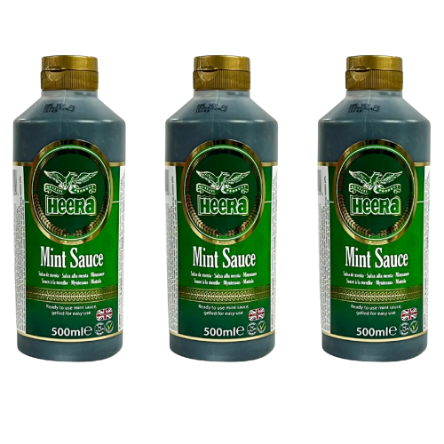 Heera Mint Sauce 500ml Condiments & Sauces Heera Pack of 3