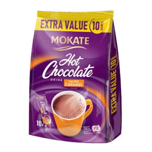 Mokate Salted Caramel Hot Chocolate 10 x 18g Coffee Mokate   