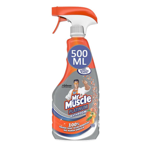 Mr Muscle Platinum Bathroom Spray 500ml Bathroom & Shower Cleaners Mr Muscle