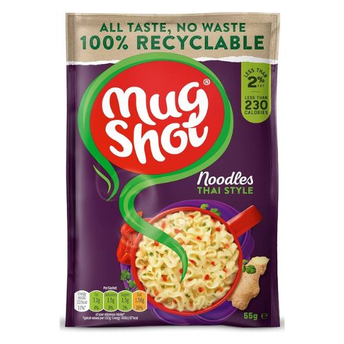 Mug Shot Thai Style Noodles 55g Case of 10 Pasta & Noodles Mugshot   