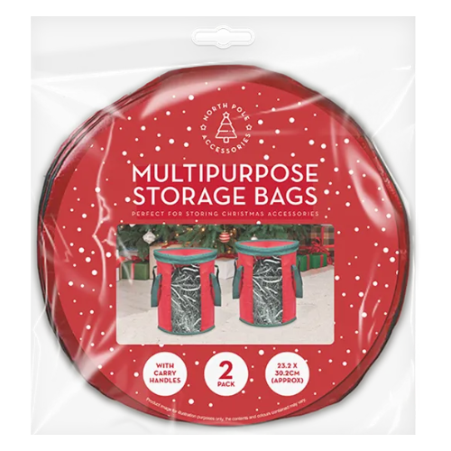 Multipurpose Storage Bags 2 Pack Christmas Gift Bags & Boxes FabFinds