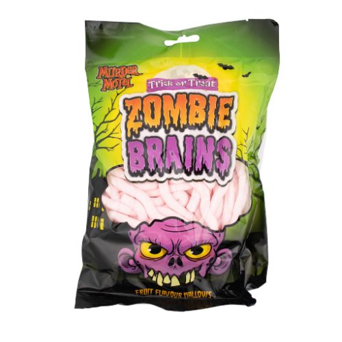 Murder Motel Trick Or Treat Zombie Brains Sweets 80g Sweets, Mints & Chewing Gum Murder Motel   