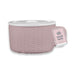 Natural Embossed Soup Mug Assorted Colours Food Storage FabFinds Pink  