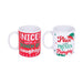 Christmas Naughty & Nice Mugs Assorted Christmas Fabfinds   