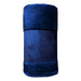 Faux Mink Throw 150cm x 200cm Assorted Colours Throws & Blankets FabFinds Navy  