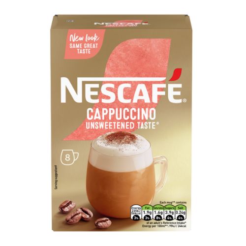 Nescafe Gold Instant Cappuccino Unsweetened Coffee 14.2g Coffee Nescafé   