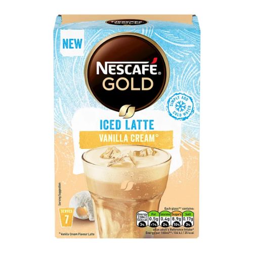 Nescafé Gold Iced Latte Vanilla Cream 7 x 15g (105g) Coffee Nescafé   