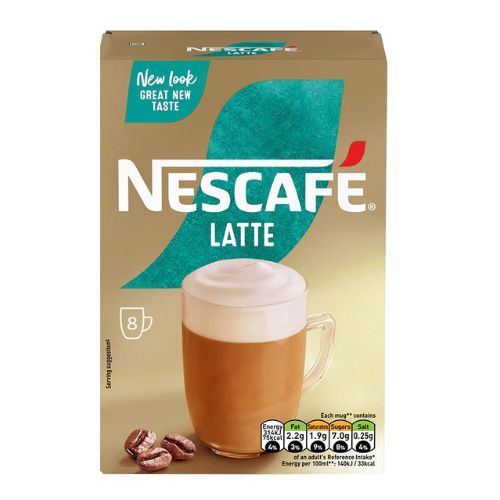 Nescafe Latte Instant Sachets Coffee 8 Pack Coffee Nescafé   