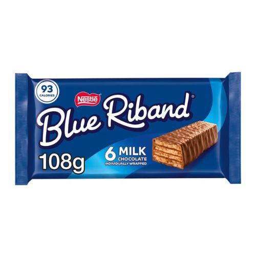 Nestle Blue Riband Milk Chocolate Bars 6 Pack (6 x18g) Chocolate Nestle   