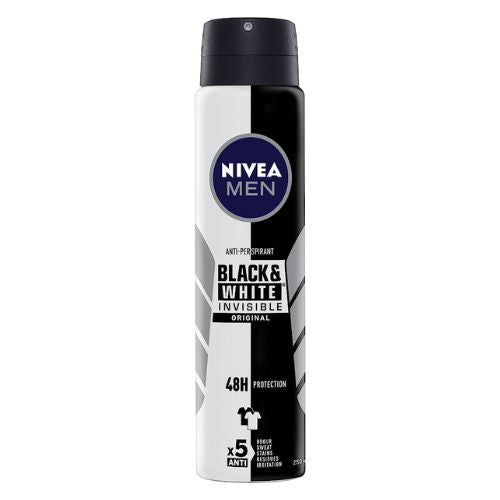 Nivea Men Black & White Invisible Original 48H Antiperspirant 250ml Toiletries nivea   