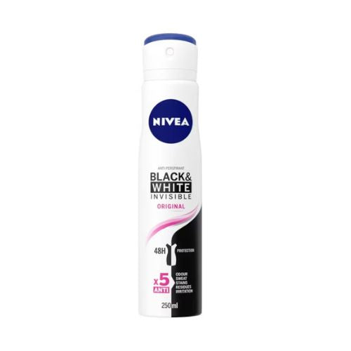 Nivea Black & White Invisible Original Antiperspirant 250ml Deodorant & Antiperspirants nivea   