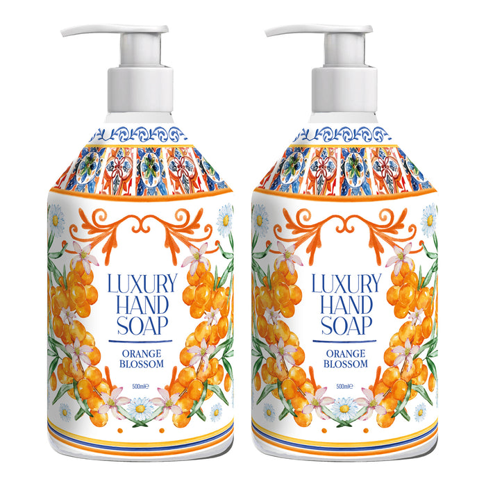 Nuagé Luxury Hand Soap Orange Blossom 500ml Assorted Packs Hand Wash nuagé Pack of 2
