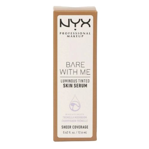 NYX Bare With Me Luminous Tinted Skin Serum Universal Medium 12.6ml Foundation NYX   