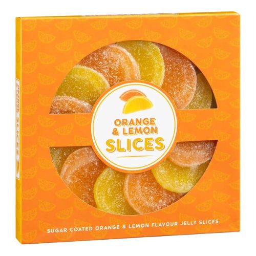 Sugar Coated Slices Sweets Assorted Flavours 110g Sweets, Mints & Chewing Gum Bumerang ltd Orange & Lemon  