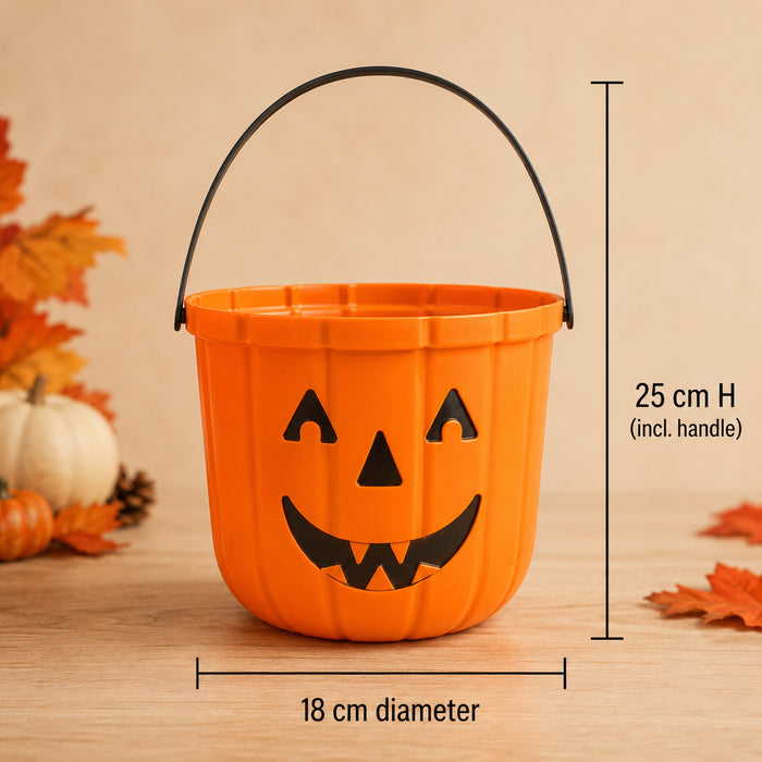 Halloween Pumpkin Buckets Assorted Colours Halloween Decorations FabFinds