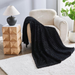 Cozy Ribbed Knit Throw Blanket Assorted Throws & Blankets FabFinds