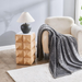 Cozy Ribbed Knit Throw Blanket Assorted Throws & Blankets FabFinds
