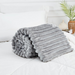 Cozy Ribbed Knit Throw Blanket Assorted Throws & Blankets FabFinds