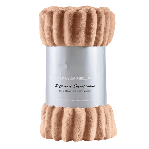 Cozy Ribbed Knit Throw Blanket Assorted Throws & Blankets FabFinds 200x240 Mink