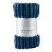 Cozy Ribbed Knit Throw Blanket Assorted Throws & Blankets FabFinds 150x200 Navy