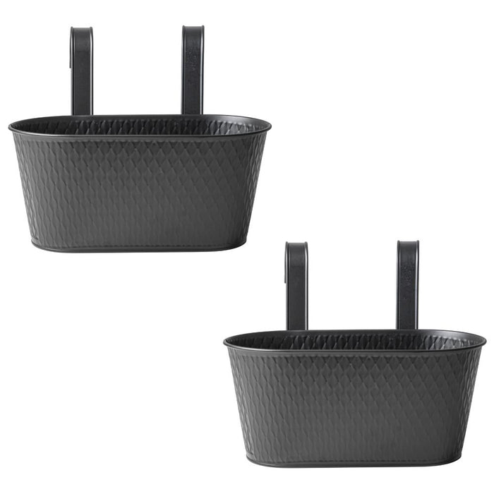 Over Fence Diamond Planter Black 26.5cm Assorted Packs