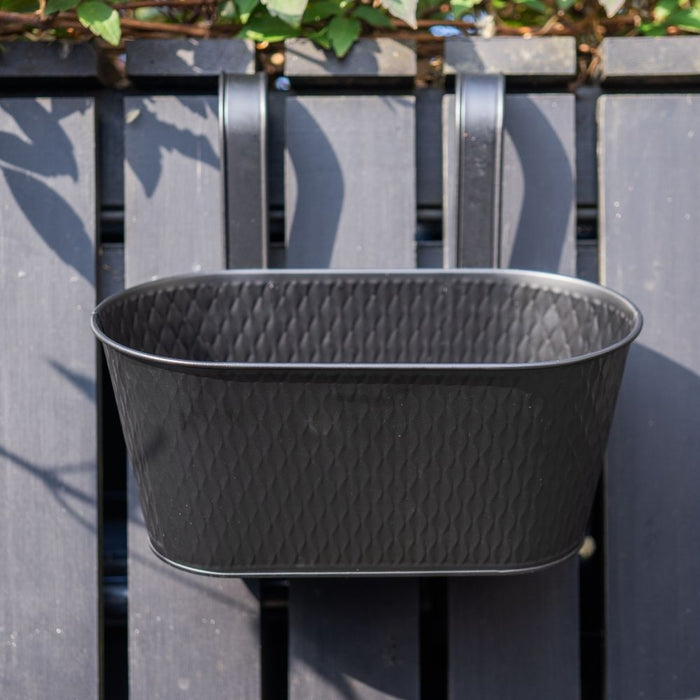 Over Fence Diamond Planter Black 26.5cm Assorted Packs