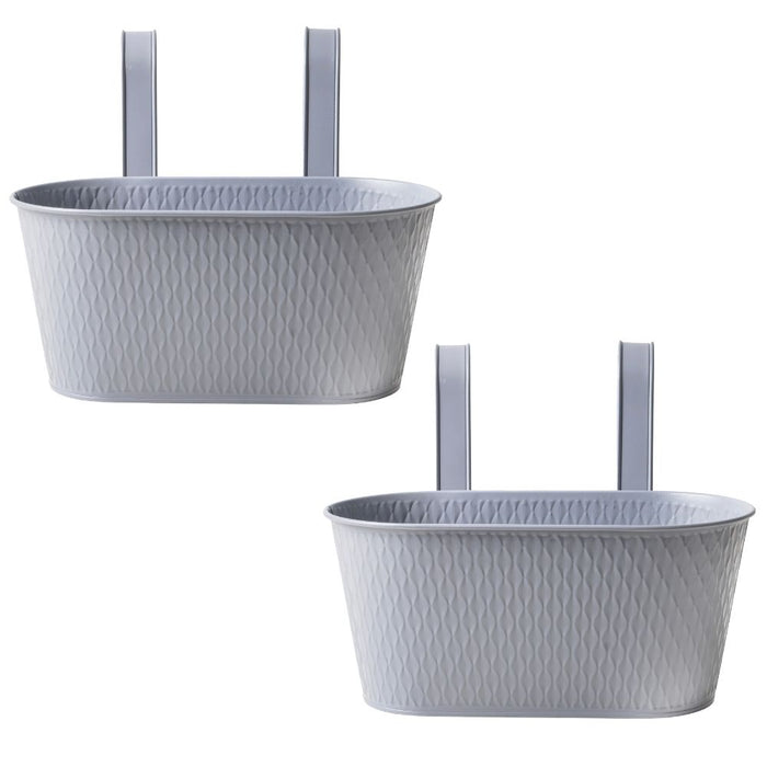 Over Fence Diamond Planter Grey 26.5cm Assorted Packs