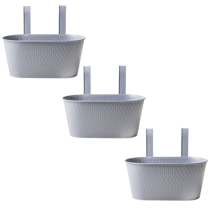 Over Fence Diamond Planter Grey 26.5cm Assorted Packs