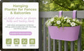 Over Fence Diamond Planter Lavender 26.5cm Assorted Packs Plant Pots & Planters FabFinds