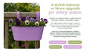 Over Fence Diamond Planter Lavender 26.5cm Assorted Packs Plant Pots & Planters FabFinds