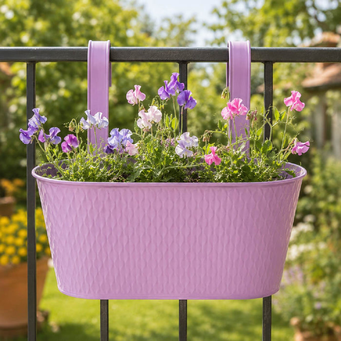 Over Fence Diamond Planter Lavender 26.5cm Assorted Packs Plant Pots & Planters FabFinds