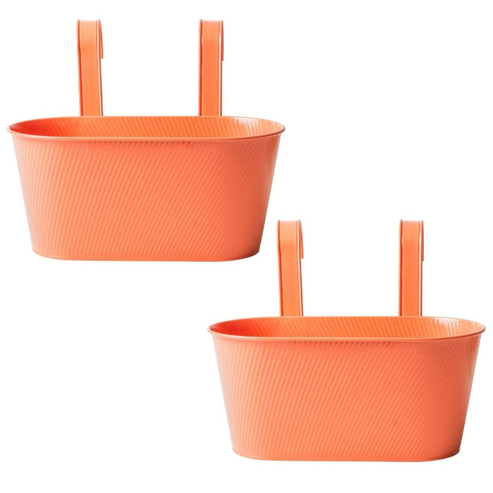 Over Fence Lined Planter Peach 26.5cm Assorted Packs